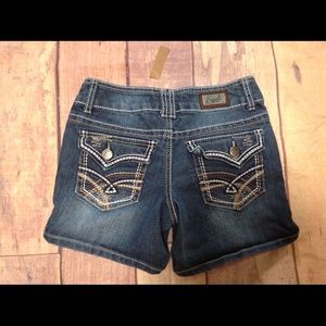 Earl Jeans Denim Jean Shorts Thick Stitch 0 (979)